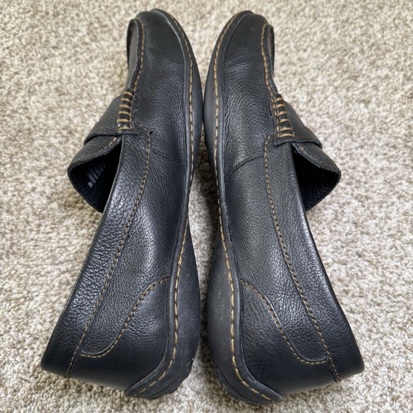 Born Mens Size 9M Black Leather Simon III Slip On Loafer Casual Shoe - Picture 5 of 16